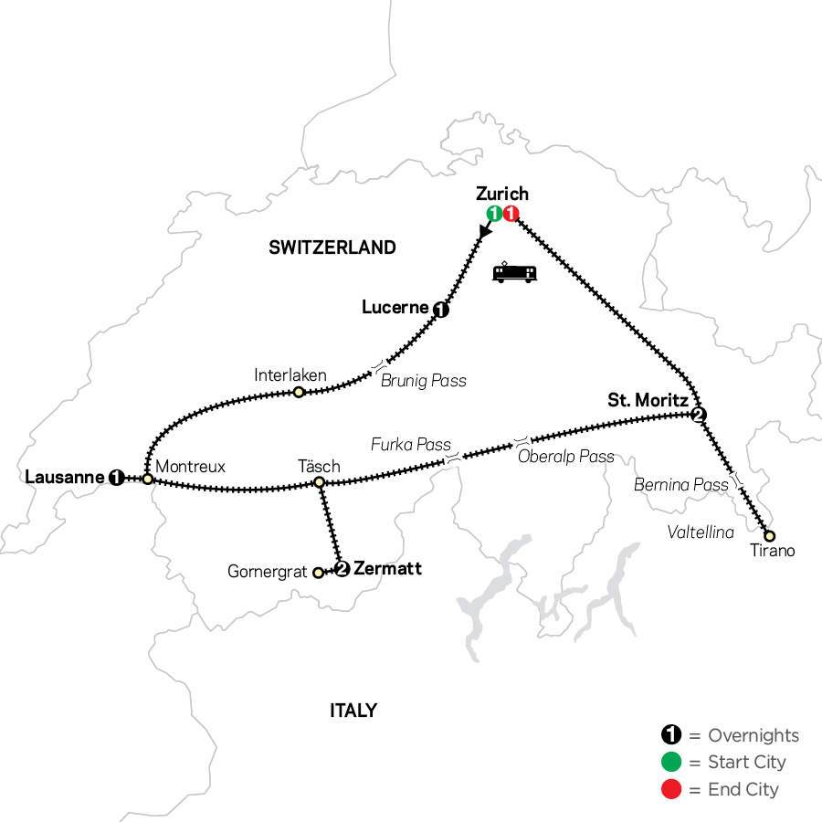 Scenic Switzerland by Train 